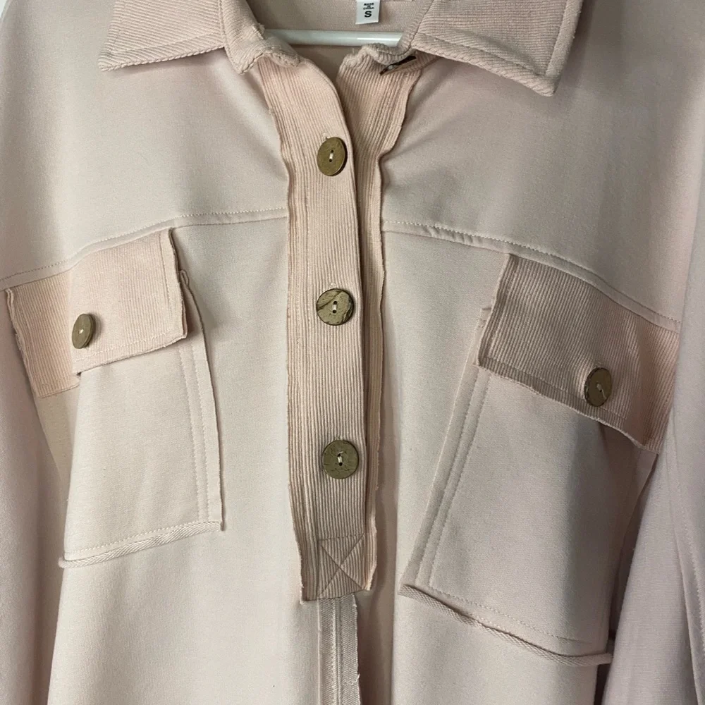 Heyson Oversized Long Pink Blush Collar Pullover Sweatshirt Lagenlook Size Small
